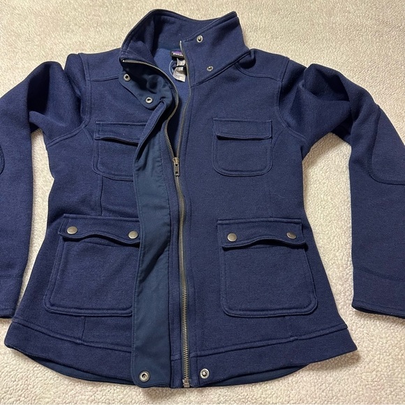 Patagonia Navy Better Fleece Lined Zipper Utility Pocket Jacket - Picture 9 of 13